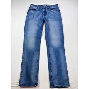 Arizona Jean Co Mens Athletic Taper Jeans 34x34 Medium Wash Blue Stretch Denim